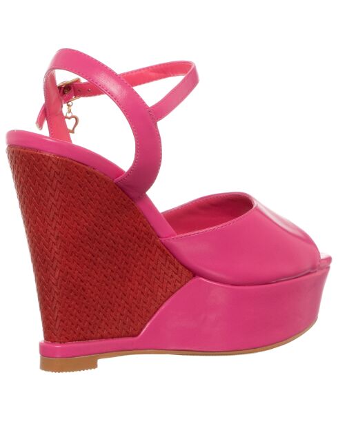 Sandales Liz fuchsia/rouge - Talon 12.5 cm