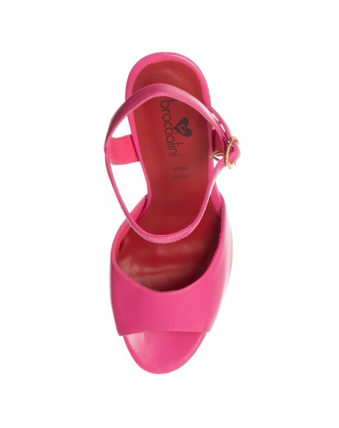 Sandales Liz fuchsia/rouge - Talon 12.5 cm