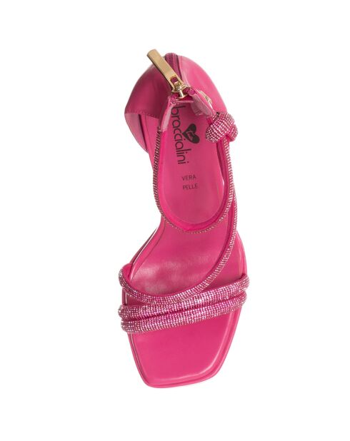 Sandales Yoly fuchsia - Talon 13.5 cm