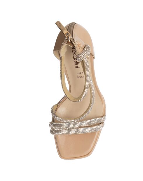 Sandali Yoly beige - tacco 13,5 cm