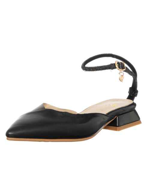 Slingbacks Mulan noires