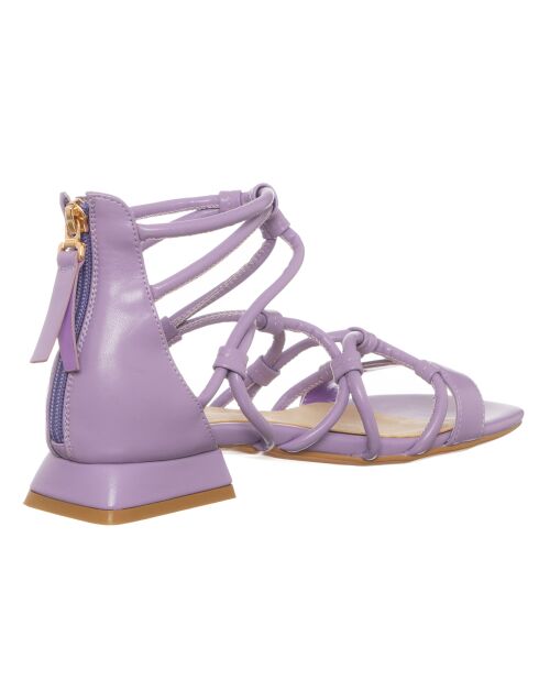 Lilafarbene Zina Sandalen