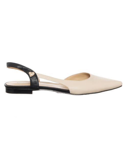 Slingbacks Cali beige/noir