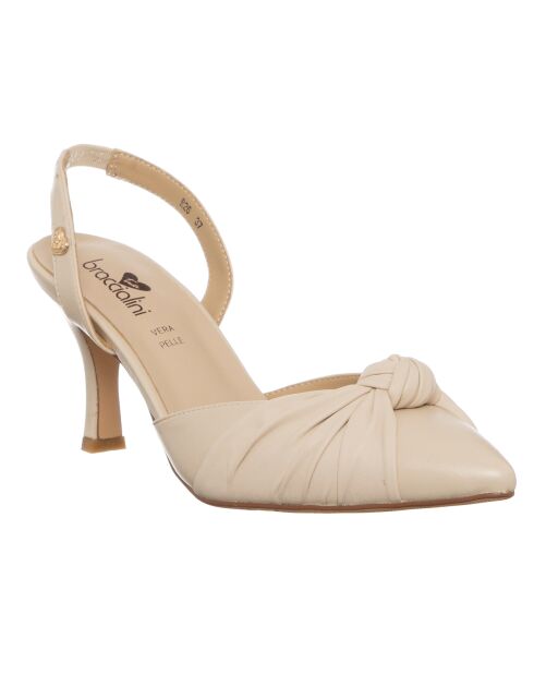 Slingbacks Mazo beiges - Talon 8 cm