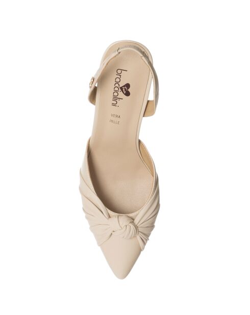 Slingbacks Mazo beiges - Talon 8 cm