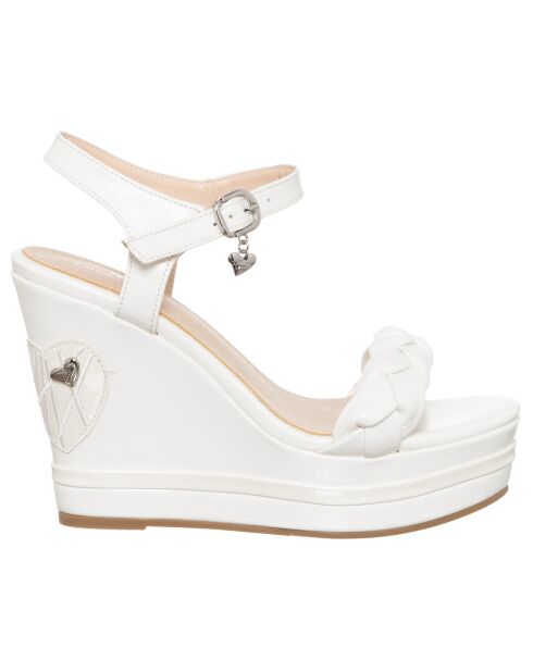 Sandales Pola blanches - Talon 12 cm