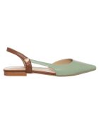 Slingbacks Sig vert/marron
