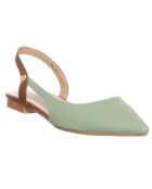 Slingbacks Sig vert/marron
