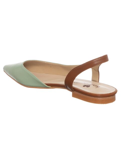Slingbacks Sig vert/marron