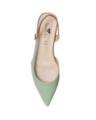 Slingbacks Sig vert/marron