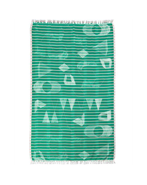 Fouta Sens verte - 100x200 cm