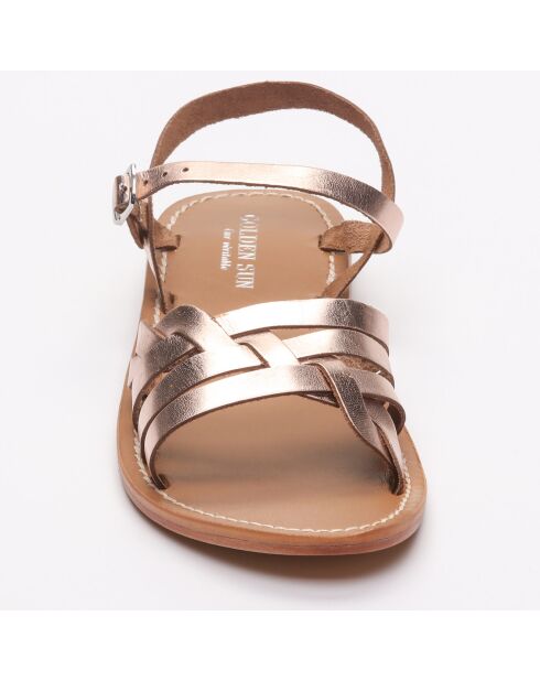 Sandales Photinia rose gold