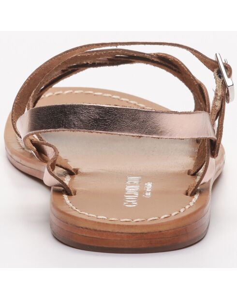 Sandales Photinia rose gold