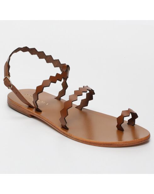 Sandales Paisley marron