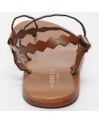 Sandales Paisley marron
