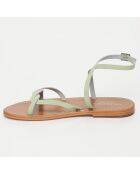 Sandales Kosum vert pâle