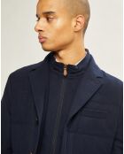 Blazer matelassé bleu foncé