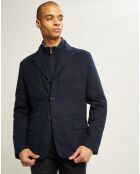 Blazer matelassé bleu foncé