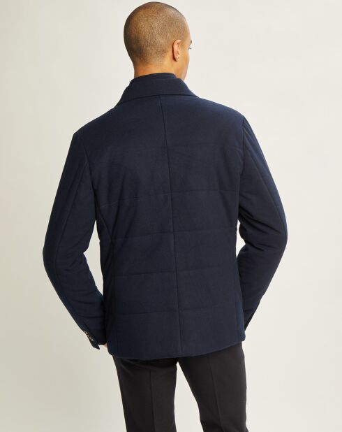 Blazer matelassé bleu foncé