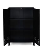 Armoire basse storen noire - 75x33x110 cm