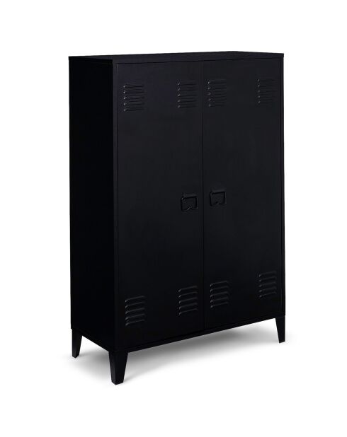 Armoire basse storen noire - 75x33x110 cm