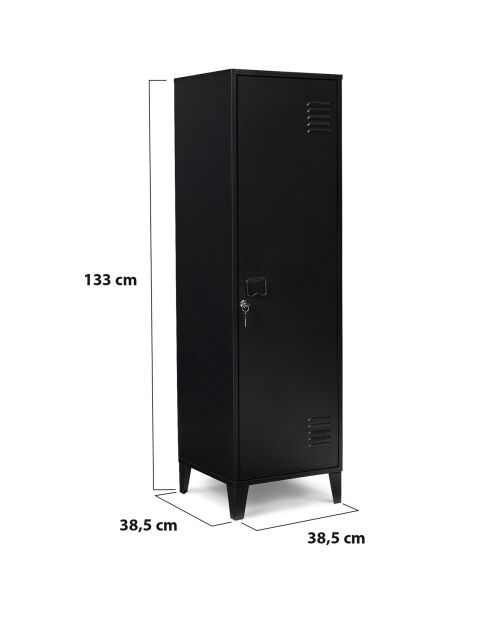 Armoire storen noire - 38.5x38.5x133 cm