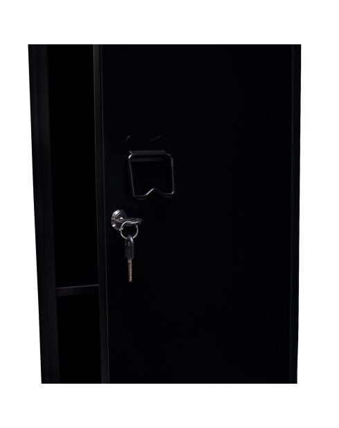 Armoire storen noire - 38.5x38.5x133 cm