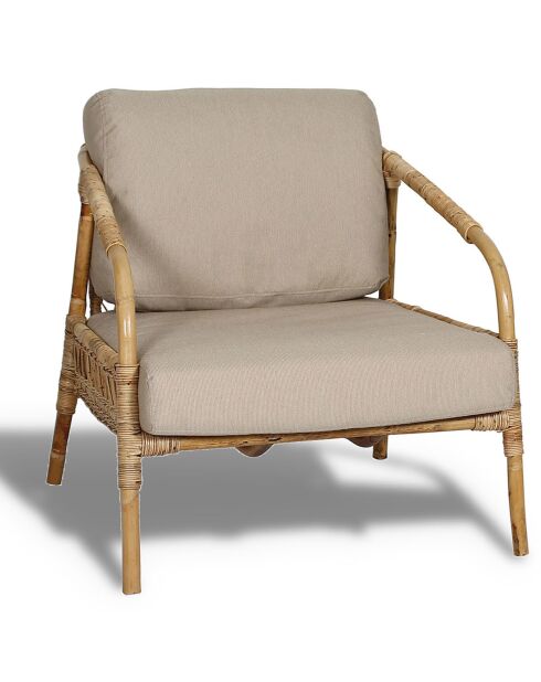 Fauteuil Manao beige - 86x67x75 cm