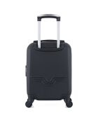 Valise Cabine XXS 4 roues simples Brooklyn 46 cm noire