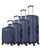4 Brooklyn-M 75/65/55/46 cm eenvoudige koffers met 4 wielen marineblauw