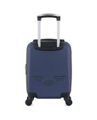 Valise Cabine XXS 4 roues simples Brooklyn 46 cm bleue