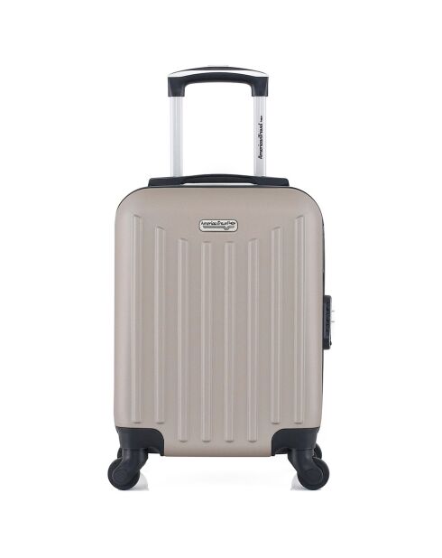 Valise Cabine XXS 4 roues simples Brooklyn 46 cm beige