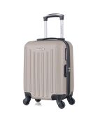 Valise Cabine XXS 4 roues simples Brooklyn 46 cm beige