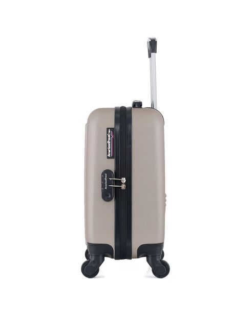 Valise Cabine XXS 4 roues simples Brooklyn 46 cm beige