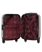 Valise Cabine XXS 4 roues simples Brooklyn 46 cm beige