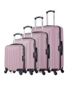 4 Brooklyn-M 75/65/55/46 cm einfache 4-Rad-Koffer Roségold