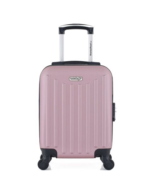 Valise Cabine XXS 4 roues simples Brooklyn 46 cm rose doré