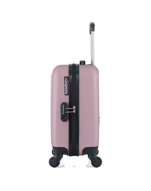 Valise Cabine XXS 4 roues simples Brooklyn 46 cm rose doré