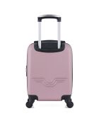 Valise Cabine XXS 4 roues simples Brooklyn 46 cm rose doré