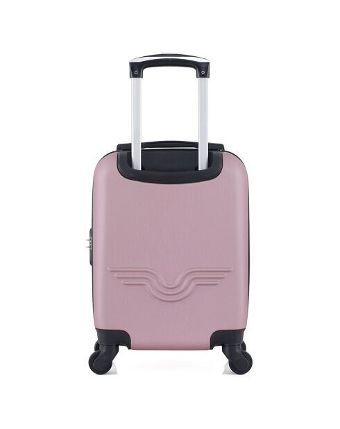 Valise Cabine XXS 4 roues simples Brooklyn 46 cm rose doré