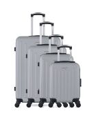 4 silberne 4-Rad-Einzelkoffer Brooklyn-M 75/65/55/46 cm