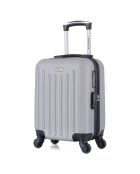 Valise Cabine XXS 4 roues simples Brooklyn 46 cm grise