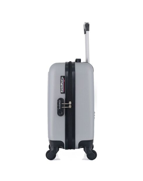 Valise Cabine XXS 4 roues simples Brooklyn 46 cm grise