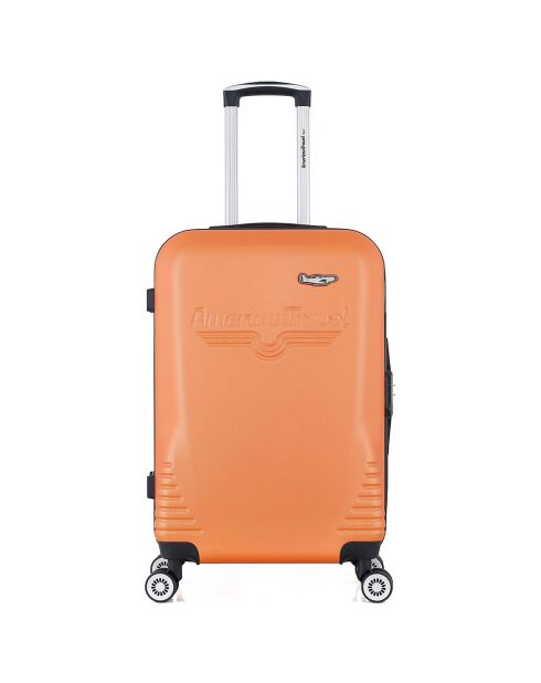 Maleta Long Stay 4 ruedas dobles DC 75 cm naranja