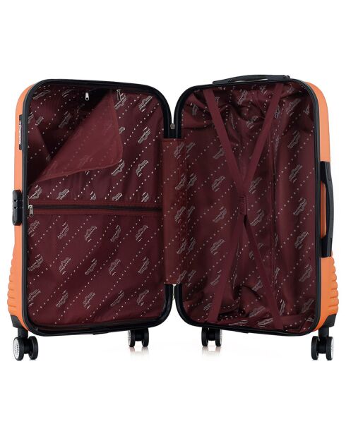 Maleta Long Stay 4 ruedas dobles DC 75 cm naranja