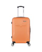 Valise Moyen Séjour 4 roues doubles Dc 65 cm orange