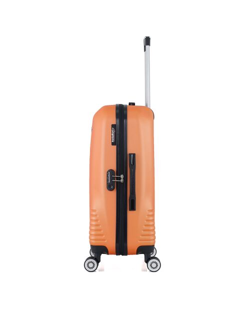 Valise Moyen Séjour 4 roues doubles Dc 65 cm orange