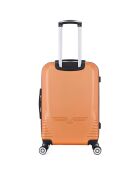 Valise Moyen Séjour 4 roues doubles Dc 65 cm orange