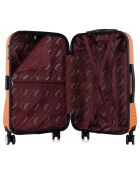 Valise Moyen Séjour 4 roues doubles Dc 65 cm orange