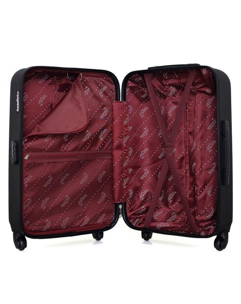 Valise Moyen Séjour 4 roues simples Springfield 65 cm noire